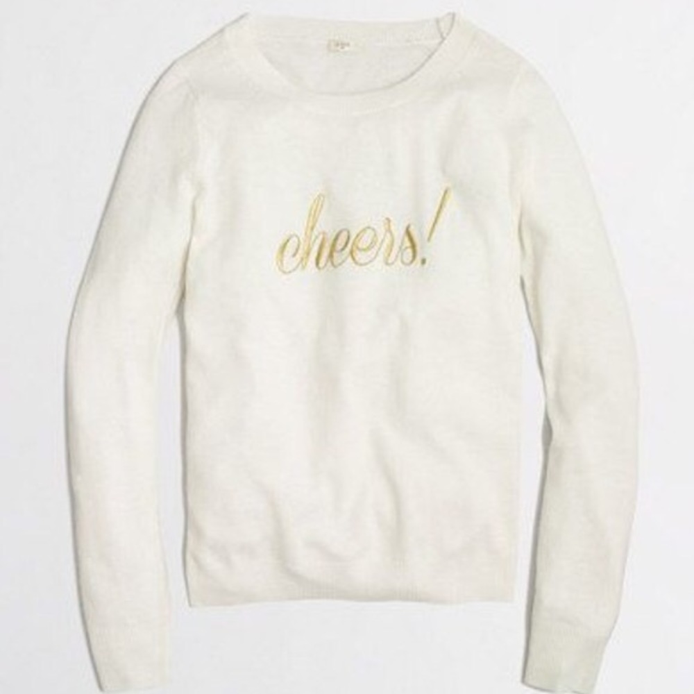 NWT Jcrew cheers sweater, size S.